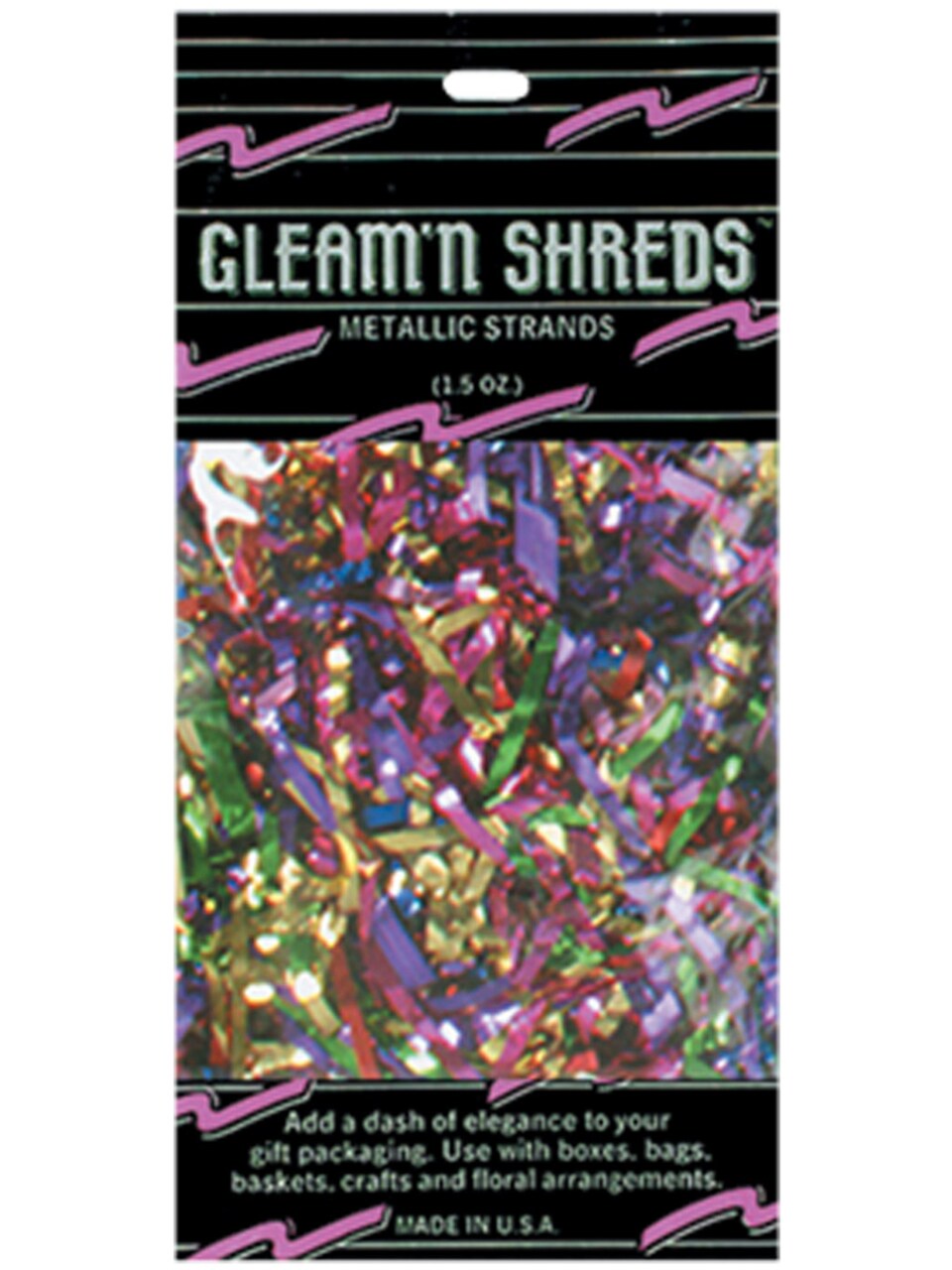 Packaged Metallic Multi-Colored Paper Strands Celebration Party Decoration